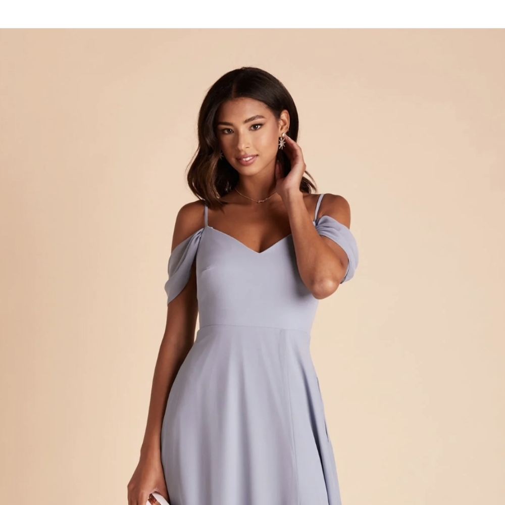 Dusty Blue Birdy Grey Dress Size XL - Devin